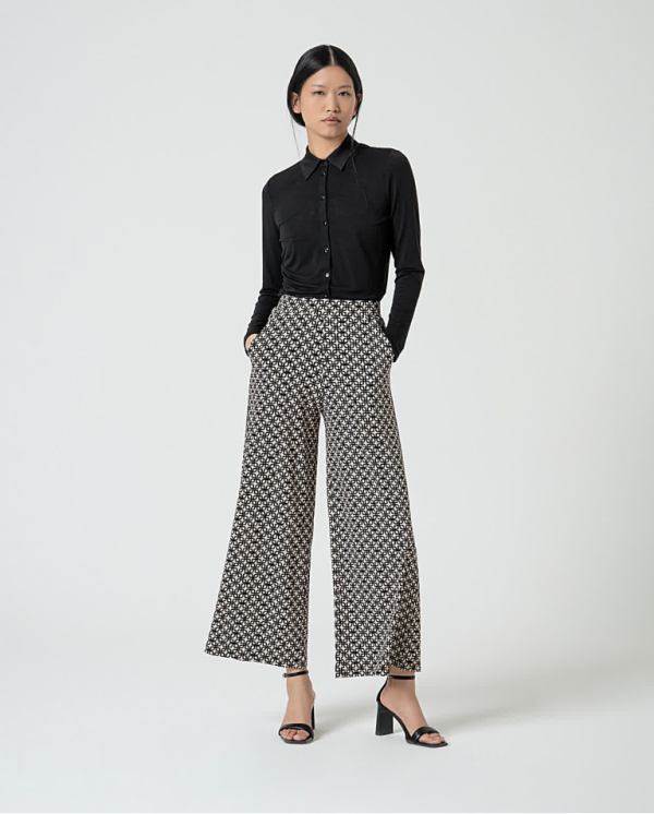 Pantalón culotte estampado