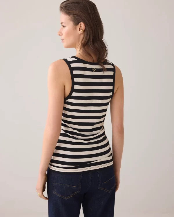 Top estampado de rayas