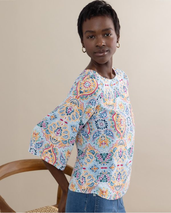 Blusa oversize estampada - Imagen 4