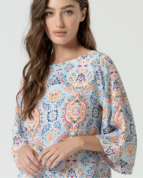 Blusa oversize estampada